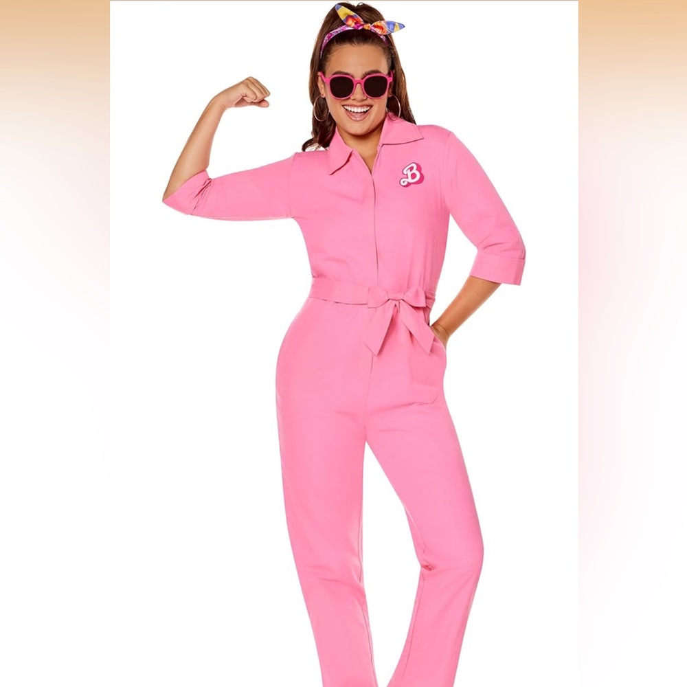 Barbie Pink Jumpsuit with Logo
